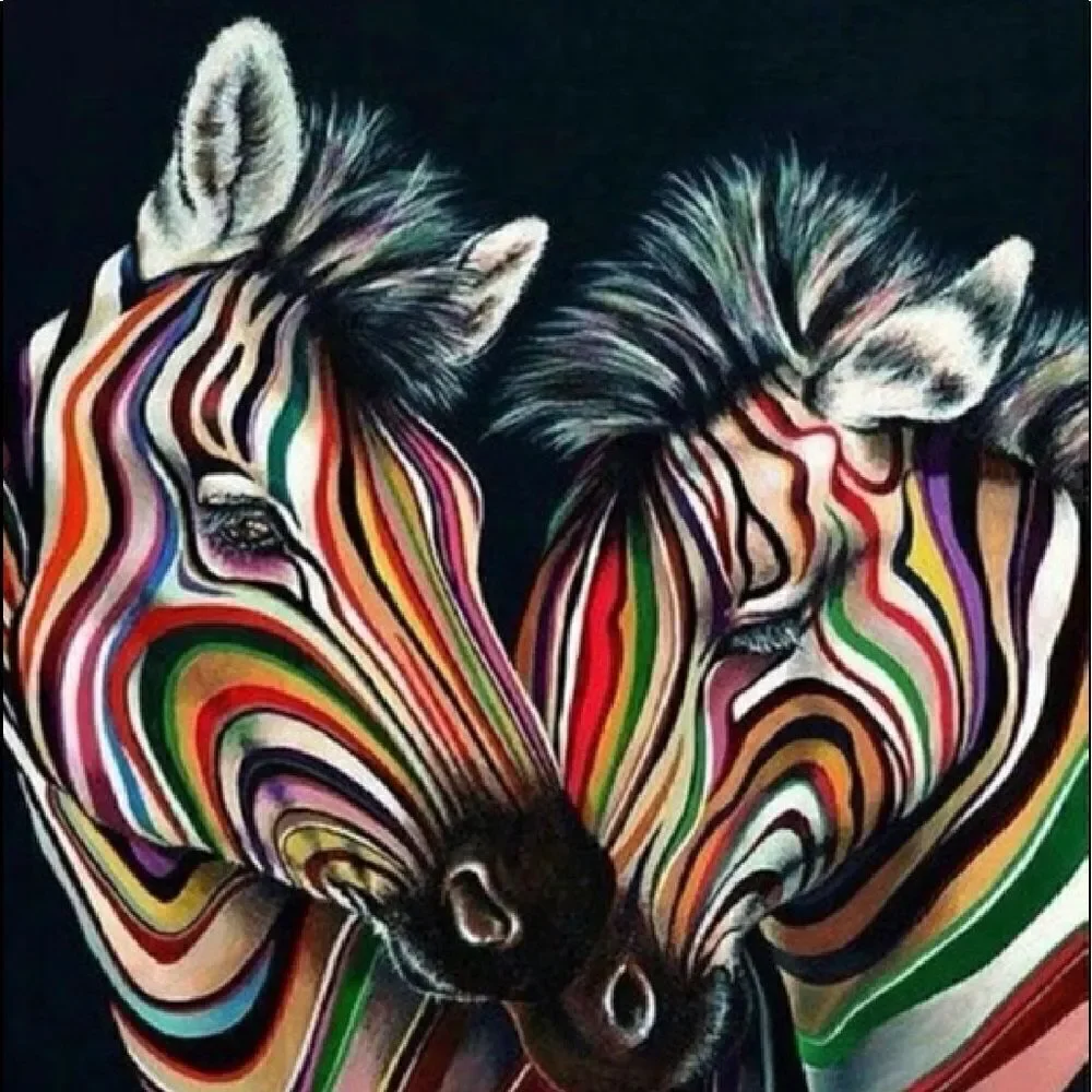 ZEBRA LOVE Diamond Painting